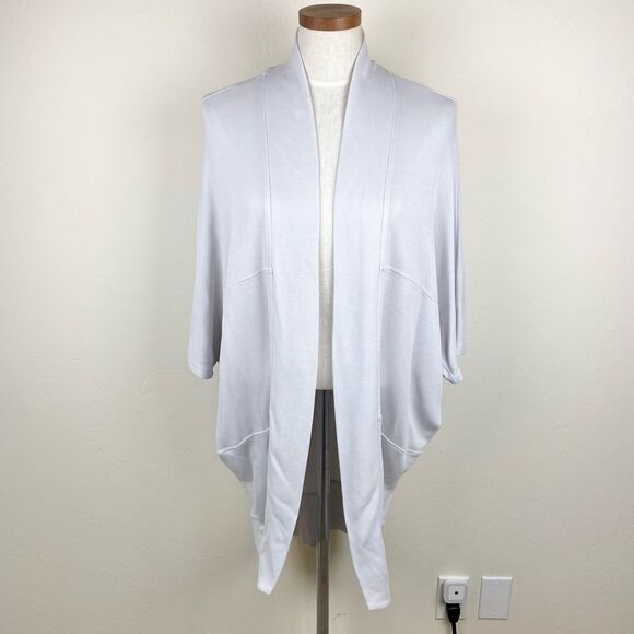 Athleta Serenity Wrap Cardigan - Lilac Gray - Picture 2 of 7